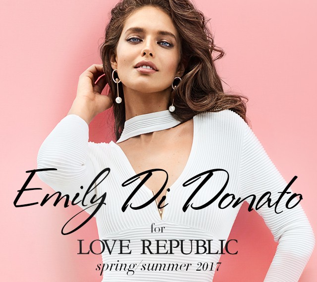 Топ-модель Эмили ДиДонато для LOVE REPUBLIC SS’17